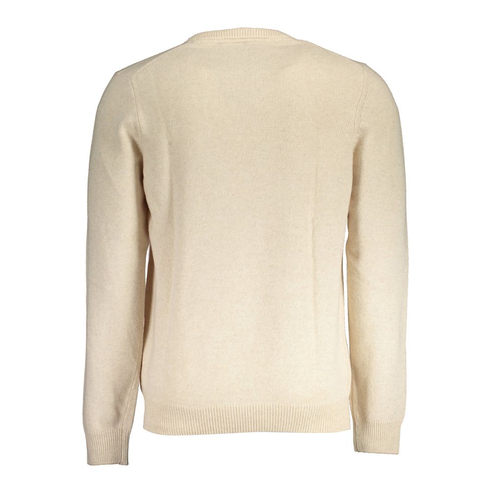 Lyle & Scott Beiger Herrenpullover aus Wolle