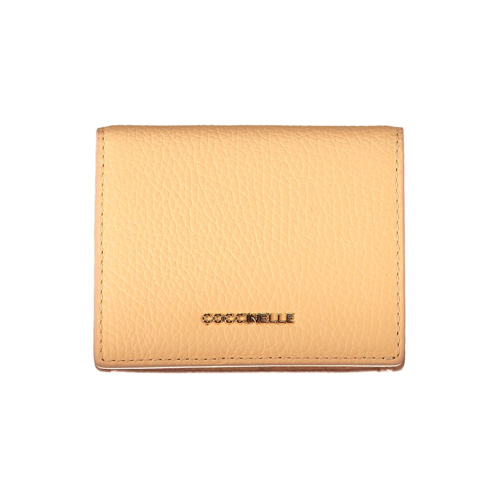 Coccinelle Arancione Leren Dames Portemonnee