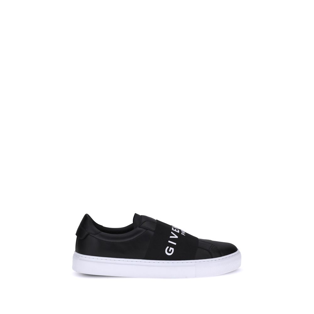 Givenchy Black Calf Leather Bos Taurus Low Top Sneakers