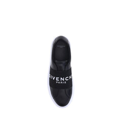 Givenchy Black Calf Leather Bos Taurus Low Top Sneakers