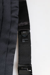 Dolce & Gabbana Donkerblauwe 100% Zijden Ceintuur/Gala Sluitband