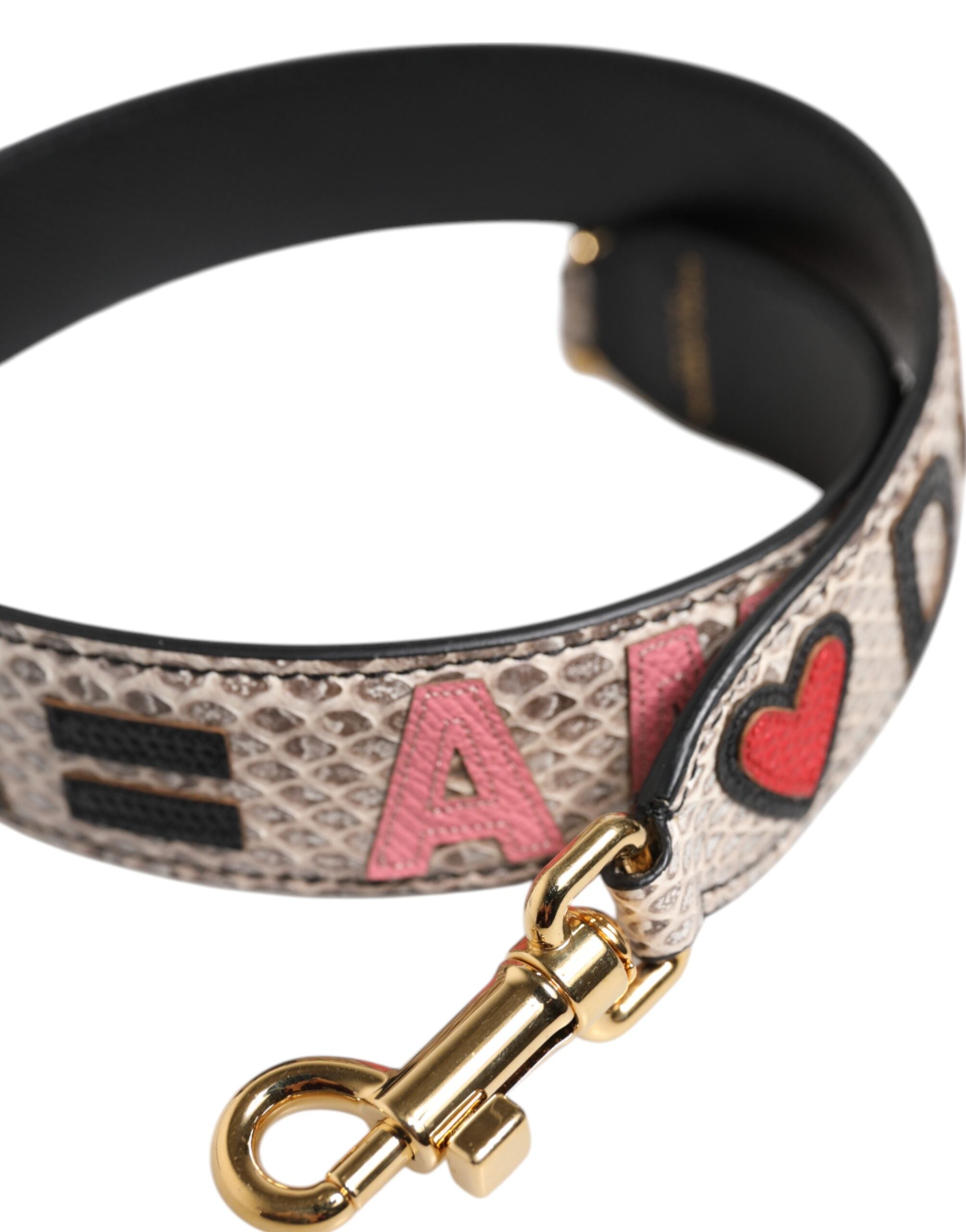 Dolce & Gabbana Meerkleurige DG AMORE Patch Tas Accessoire Schouderband