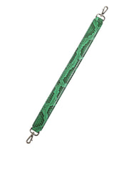 Dolce & Gabbana Black Green Exotic Leather Bag Shoulder Strap