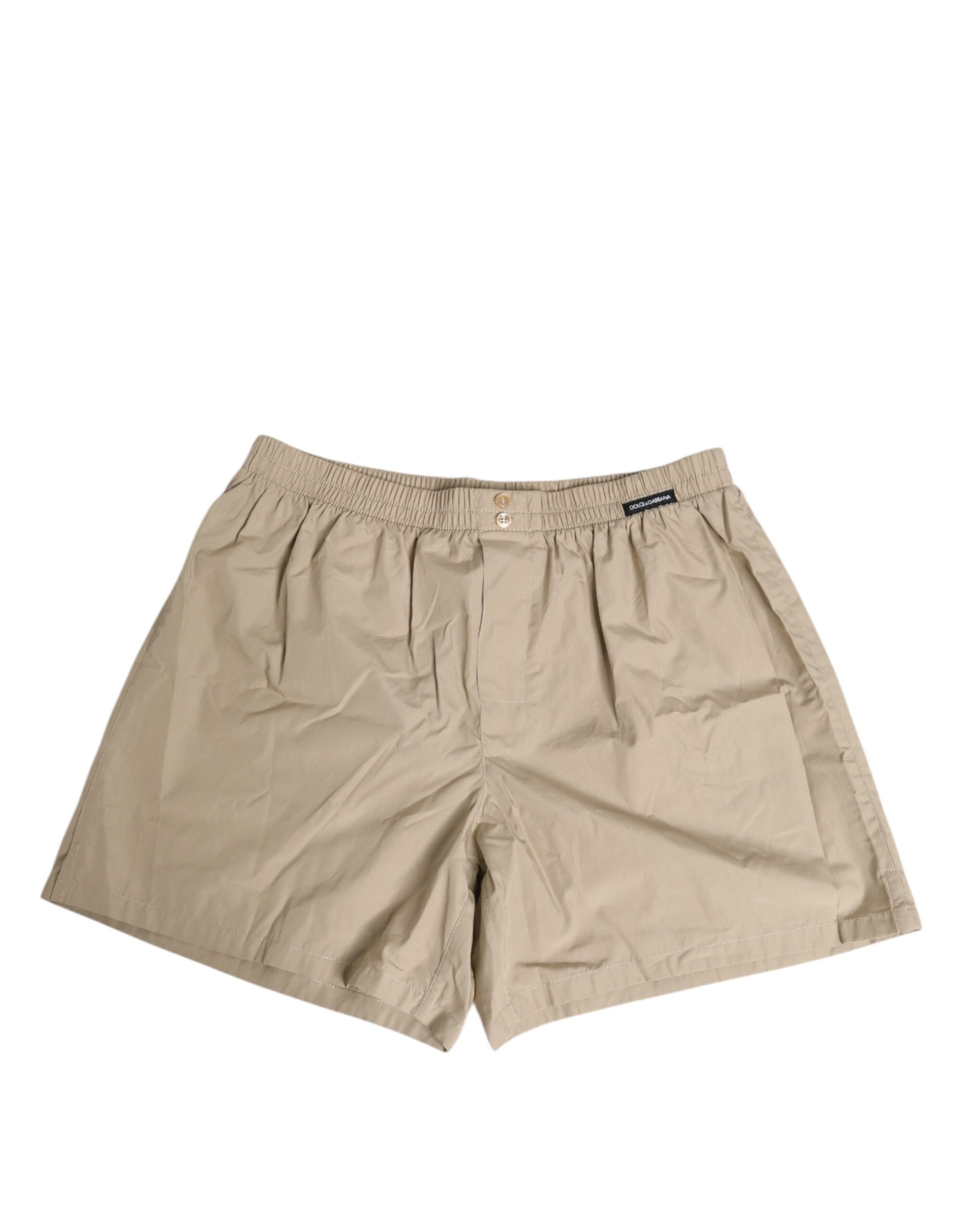 Dolce & Gabbana Boxershorts aus beiger Baumwolle Regulär Unterwäsche