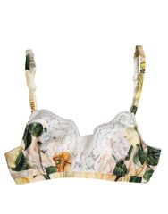 Dolce & Gabbana Multikleurige Bloemenprint Beha Zonder Beugel Ondergoed