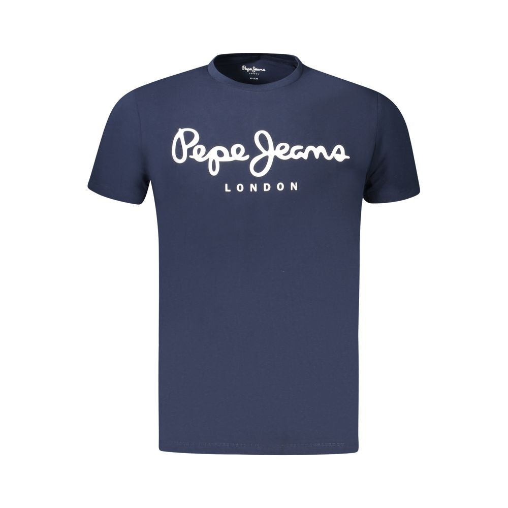 Pepe Jeans Blaues Baumwoll-T-Shirt für Herren