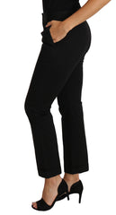 Dolce & Gabbana Zwarte Jurk Cropped Rechte Rechte Broek