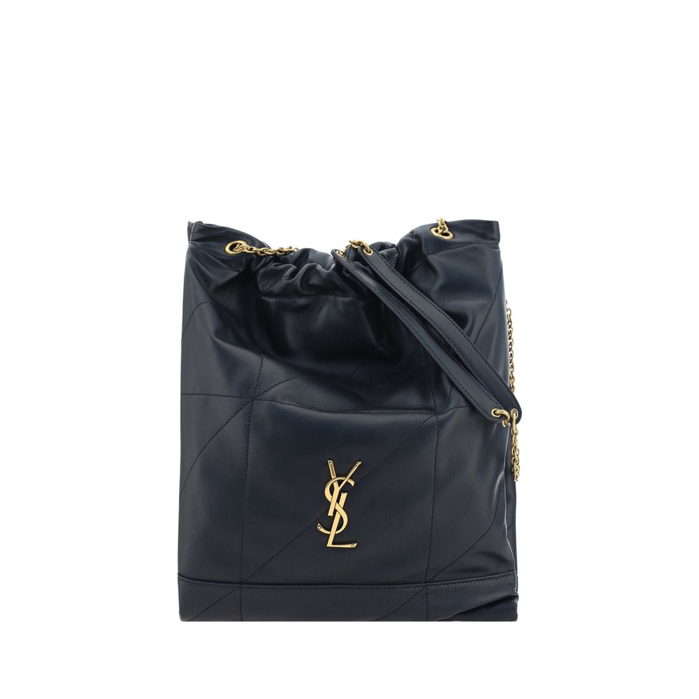 Saint Laurent Umhängetasche aus schwarzem Lammleder Ovis Aries Aries