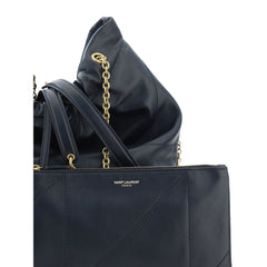 Saint Laurent Umhängetasche aus schwarzem Lammleder Ovis Aries Aries