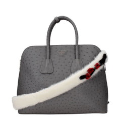 Prada Weiße Leder Schultertasche
