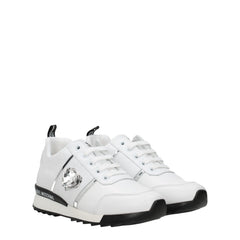 Love Moschino witte leren lage sneakers