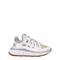 Versace Witte Leren Atletische Sneakers