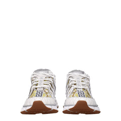 Versace Witte Leren Atletische Sneakers