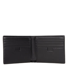 Testoni Black Leather Wallet