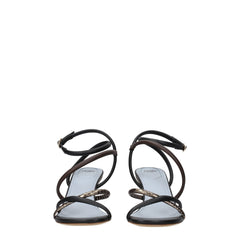 Fendi Multicolor Leren Platte Sandalen