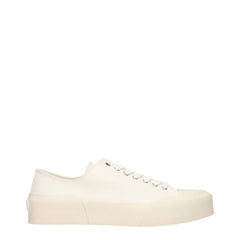 Jil Sander Beige Stoffen Lage Sneakers