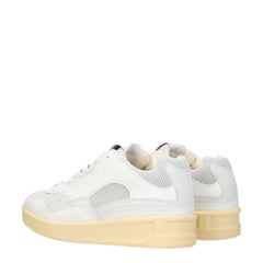 Jil Sander Witte Leren Lage Sneakers