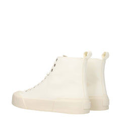 Jil Sander Beige Stoffen Hoge Sneakers