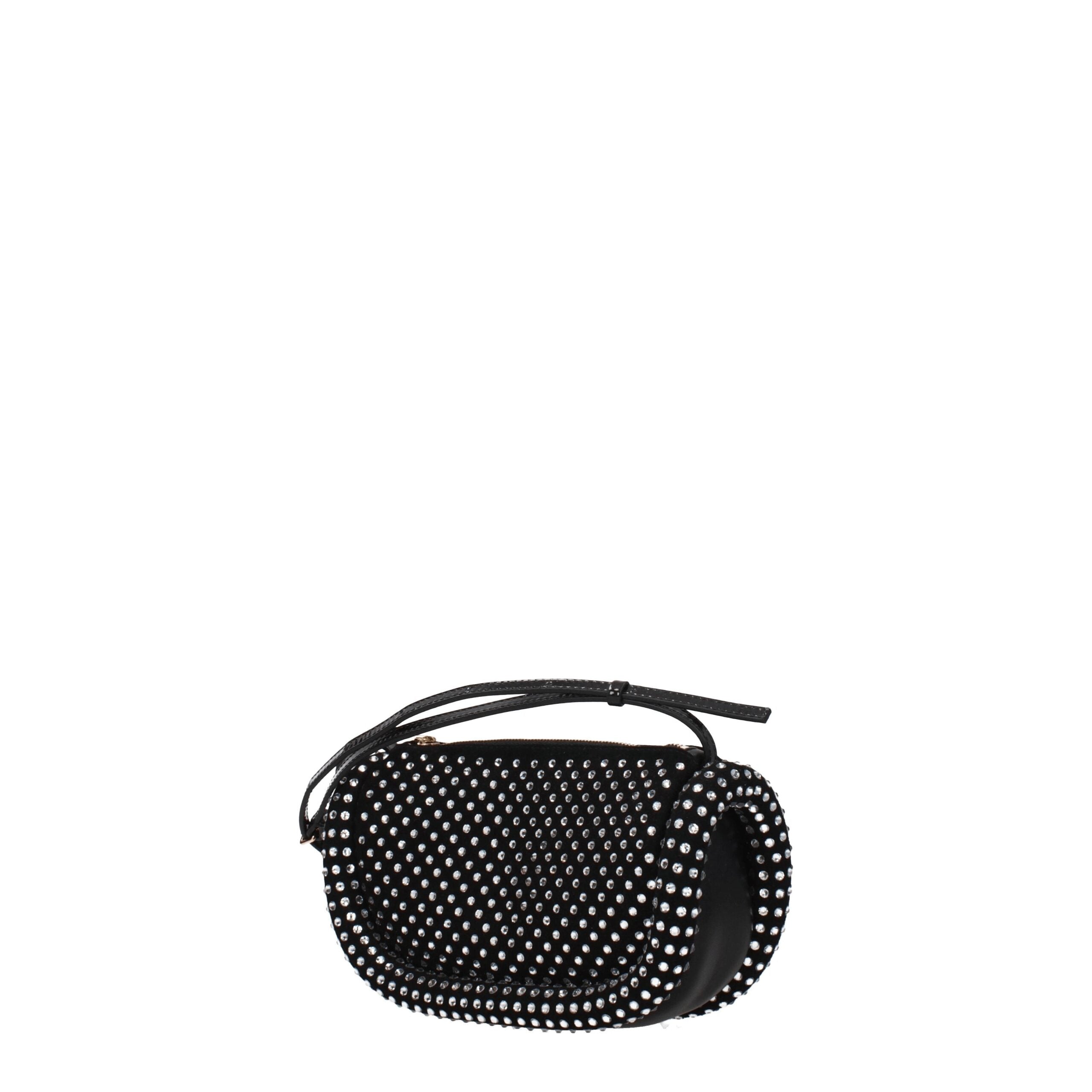 Jw Anderson Schwarze Leder Umhängetasche