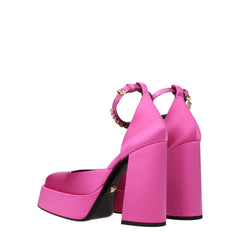 Versace Roze Satijnen Plateau Pumps