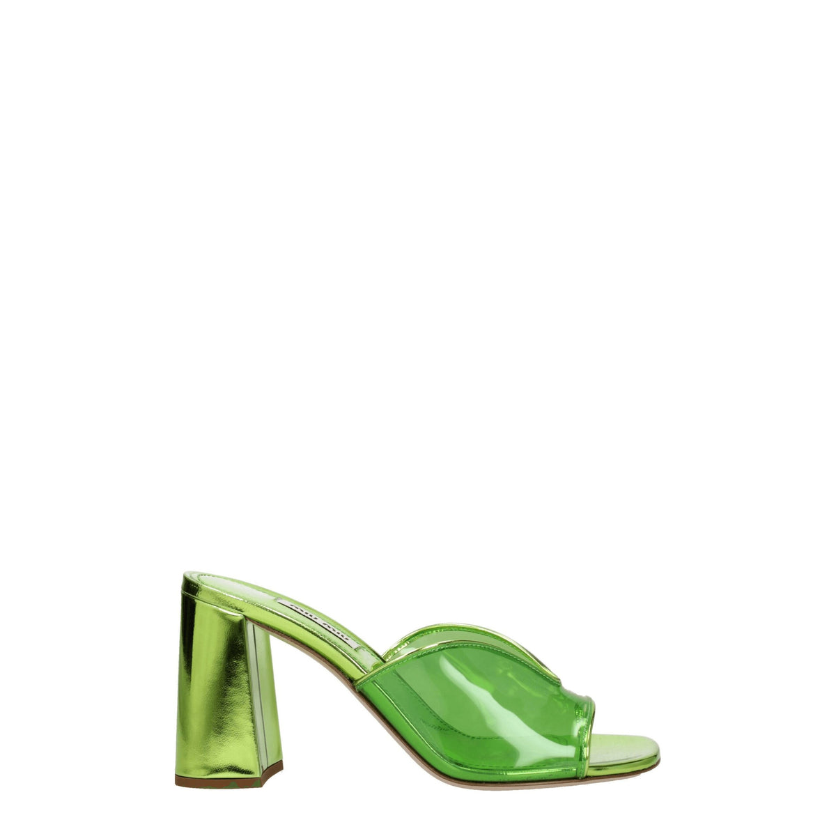 Miu Miu Plateau-Sandalen aus grünem Plexiglas