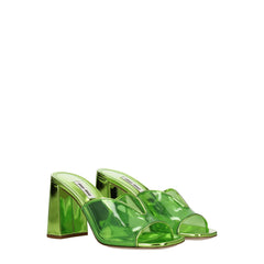 Miu Miu Plateau-Sandalen aus grünem Plexiglas