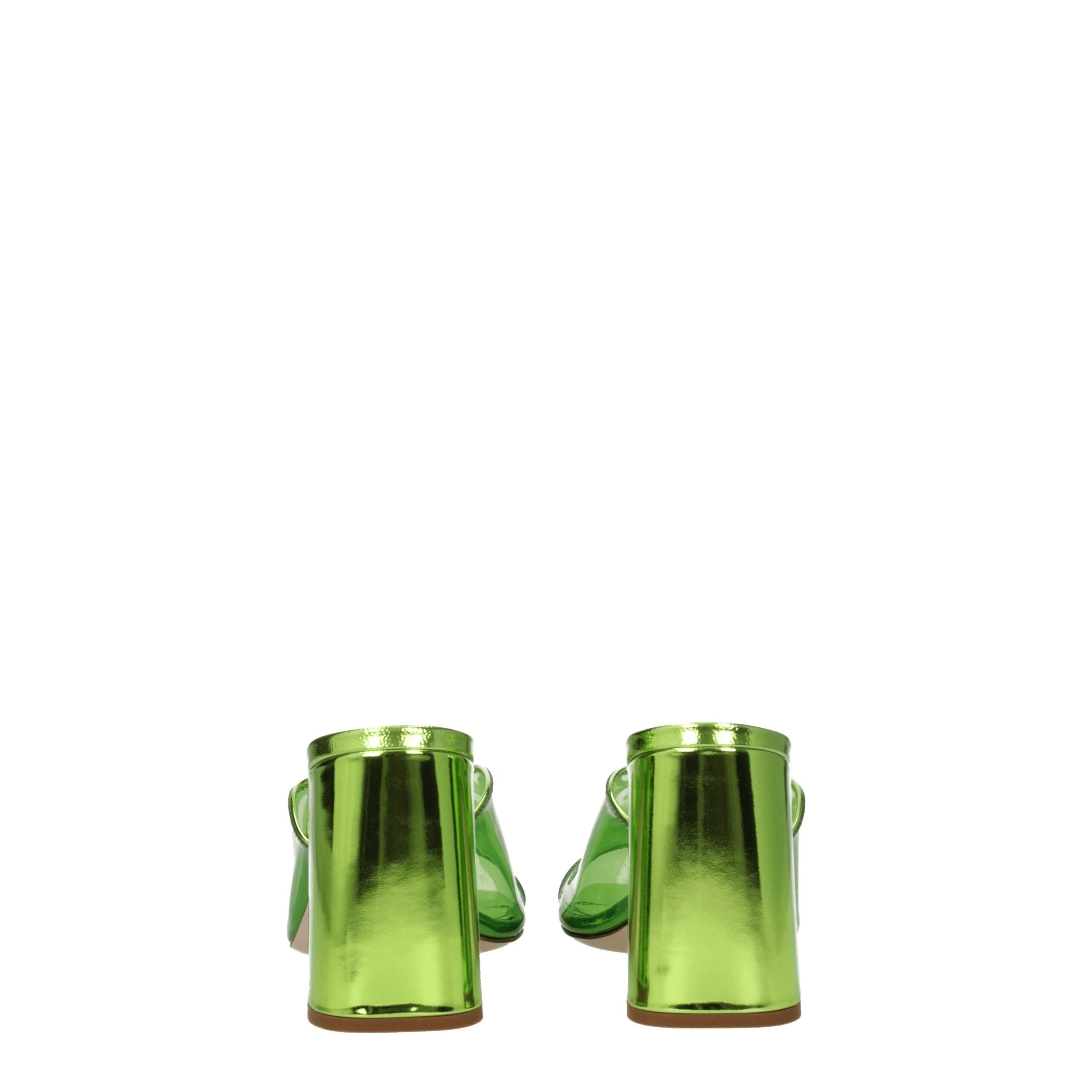 Miu Miu Plateau-Sandalen aus grünem Plexiglas