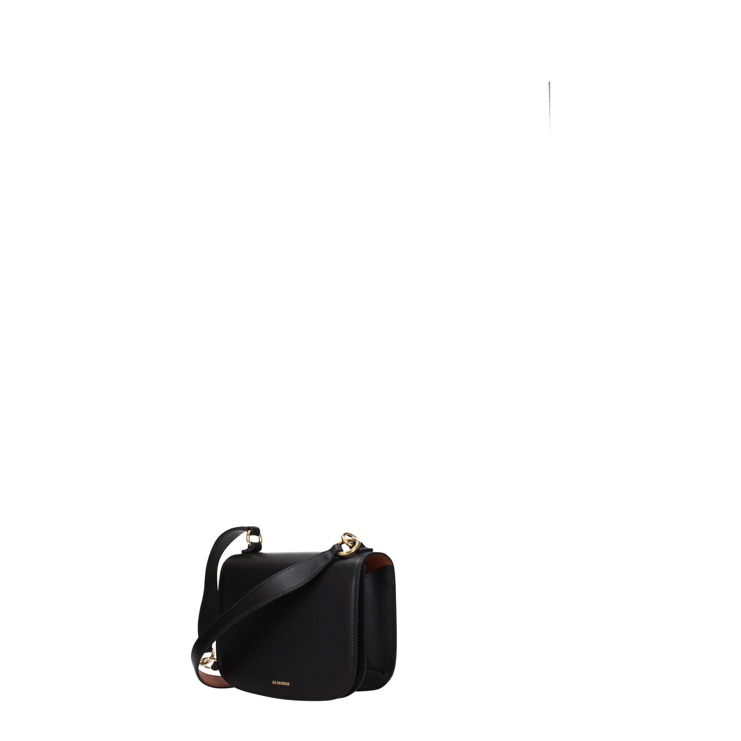 Jil Sander Zwartleren Handtas