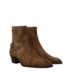 Celine Ankle Boots aus braunem Leder