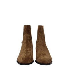 Celine Ankle Boots aus braunem Leder