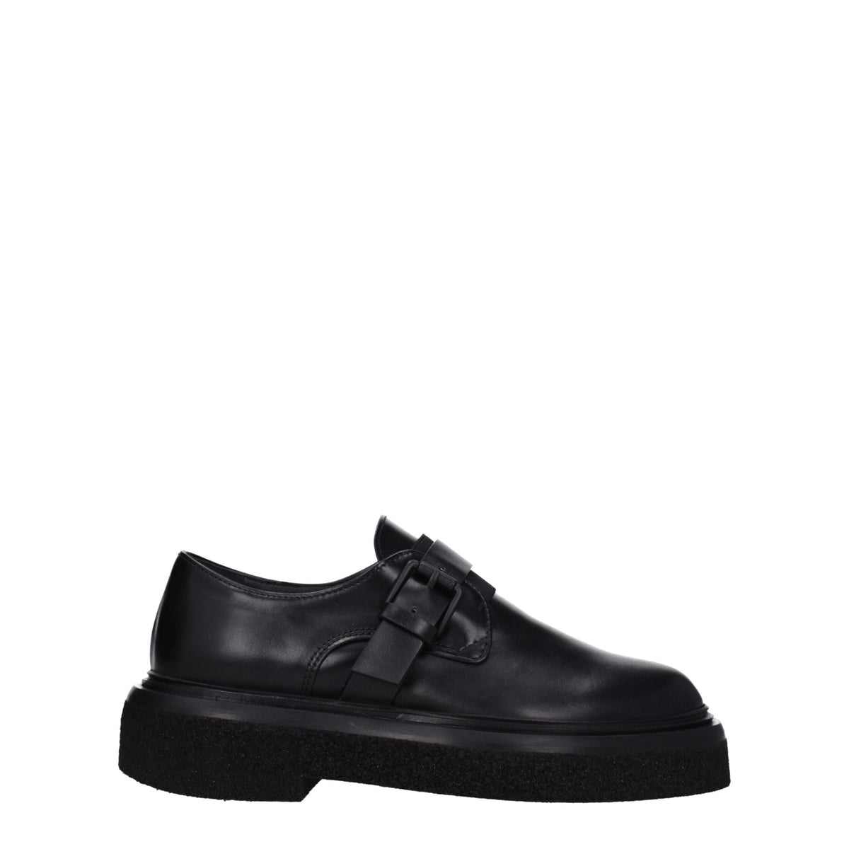 Max Mara Schwarze Leder-Oxfords und Derbys