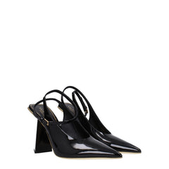 Valentino Garavani Zwarte Leren Sandalen