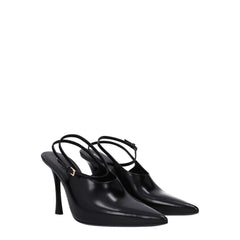 Givenchy Zwarte Leren Pumps Met Hoge Hak