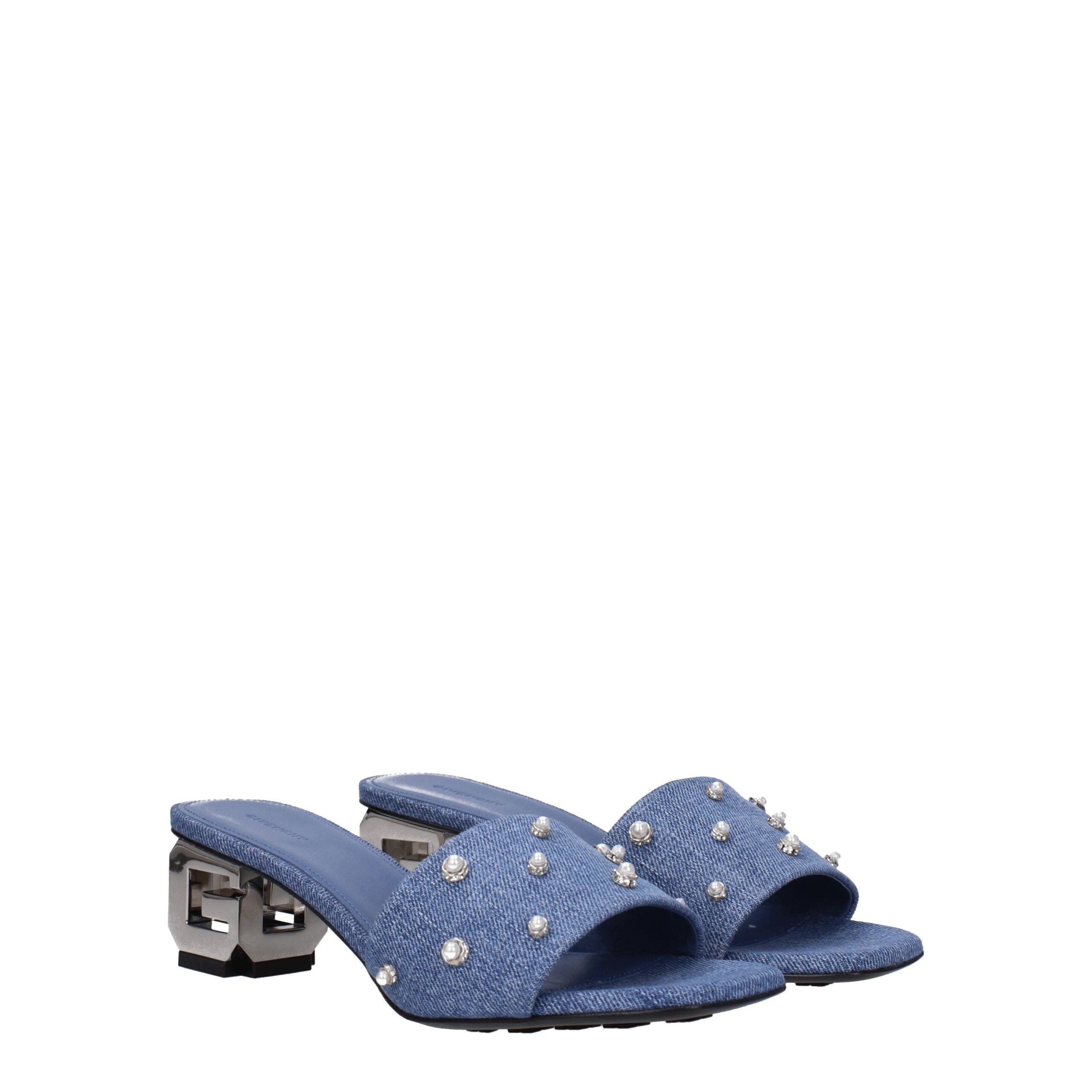 Givenchy Sandalen aus blauem Stoff
