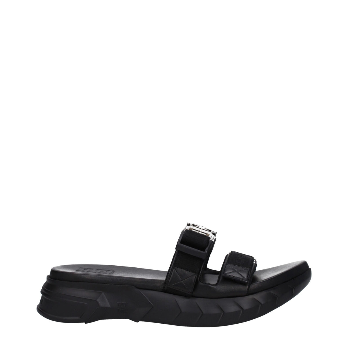 Givenchy Slipper aus schwarzem Stoff