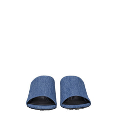 Givenchy Blue Fabric Platform Sandals