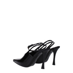 Givenchy Zwarte Leren Pumps Met Hoge Hak