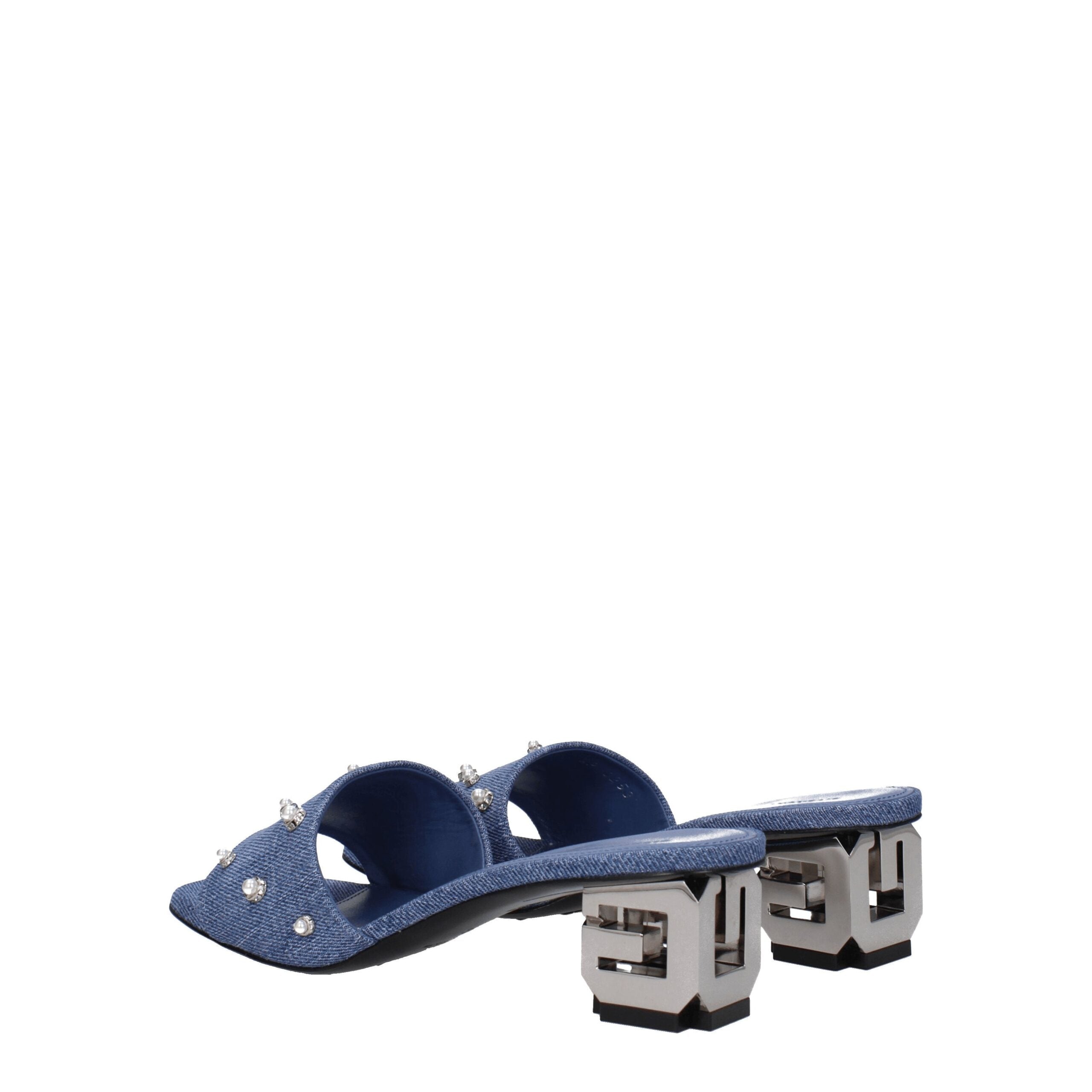 Givenchy Sandalen aus blauem Stoff