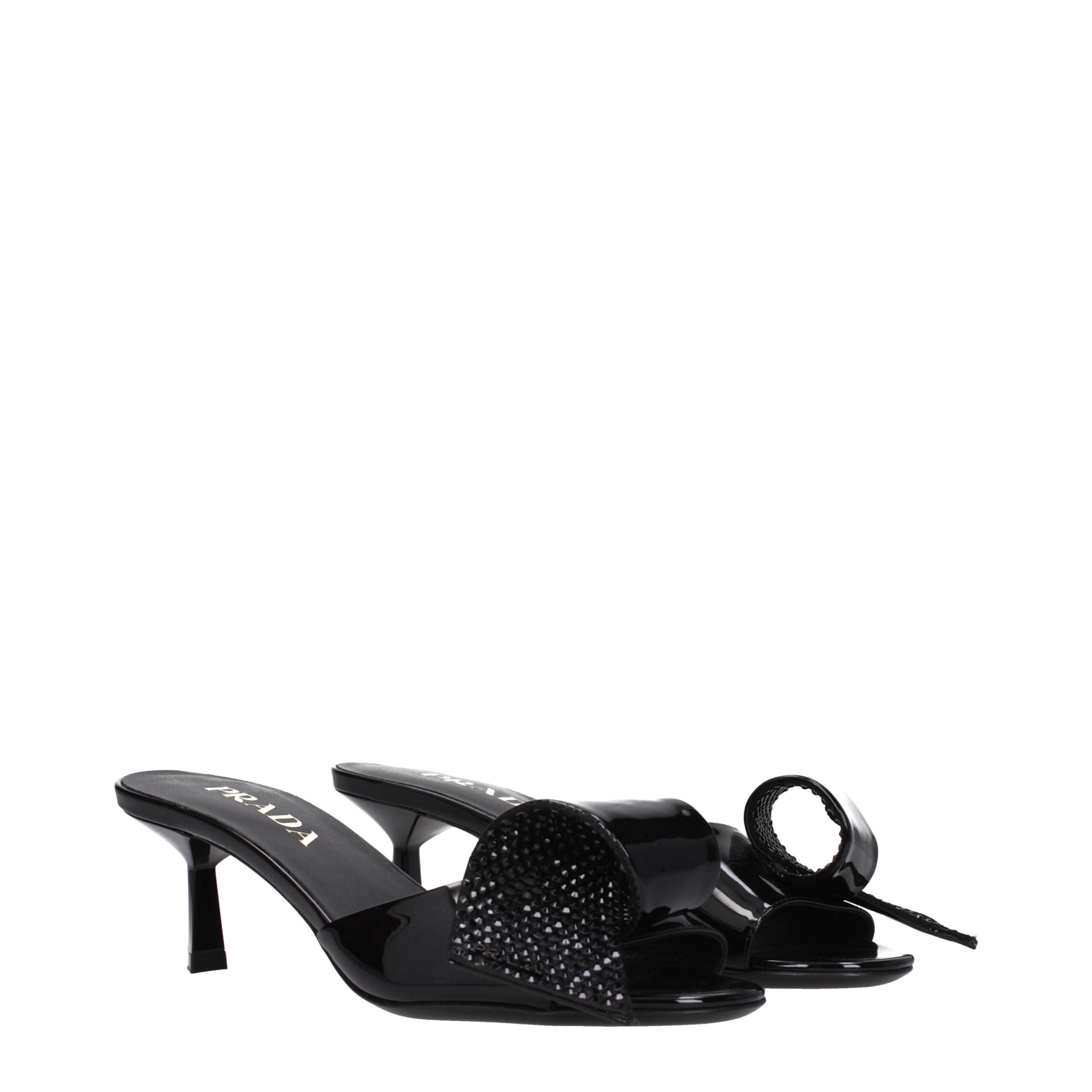 Prada Sandalen aus schwarzem Leder
