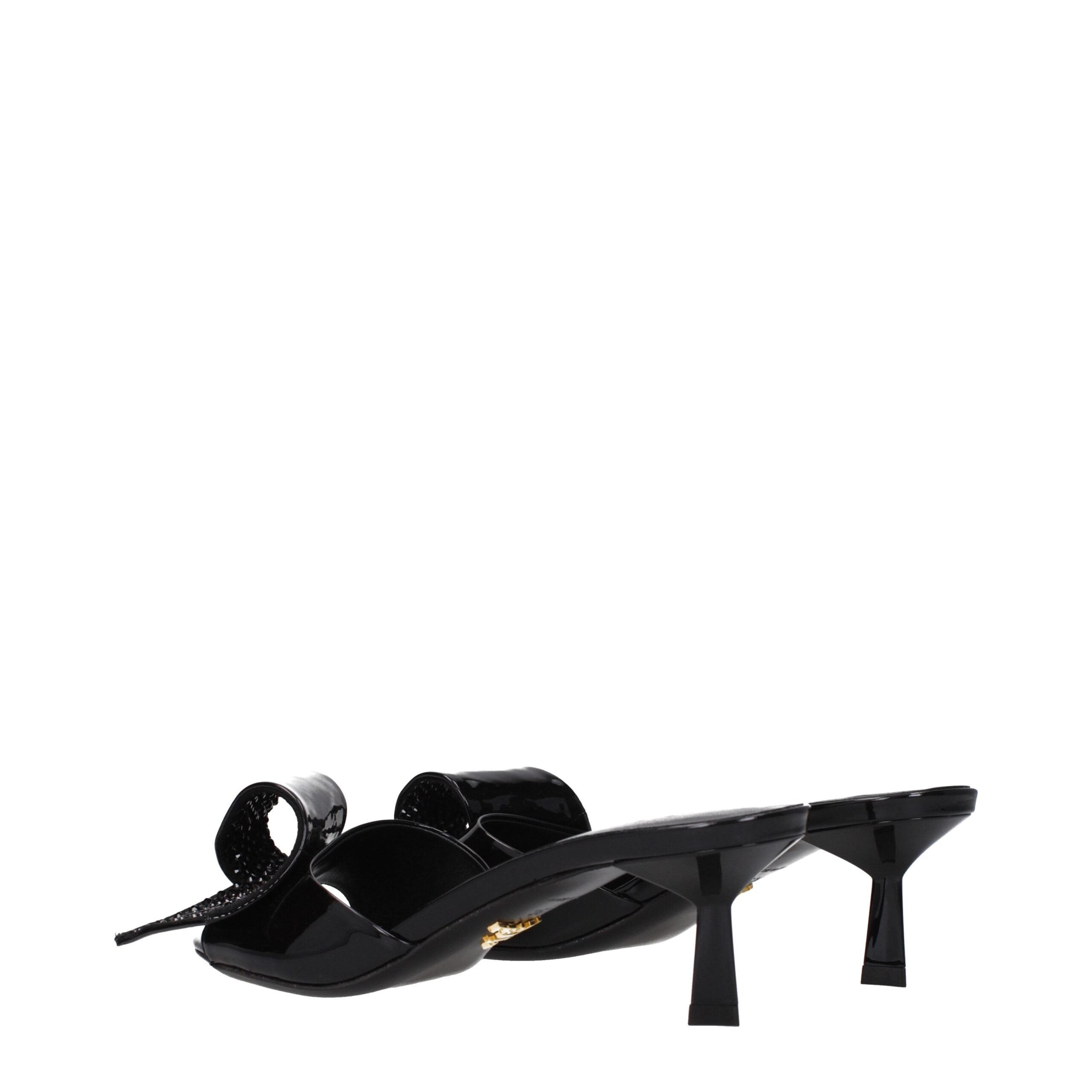Prada Sandalen aus schwarzem Leder
