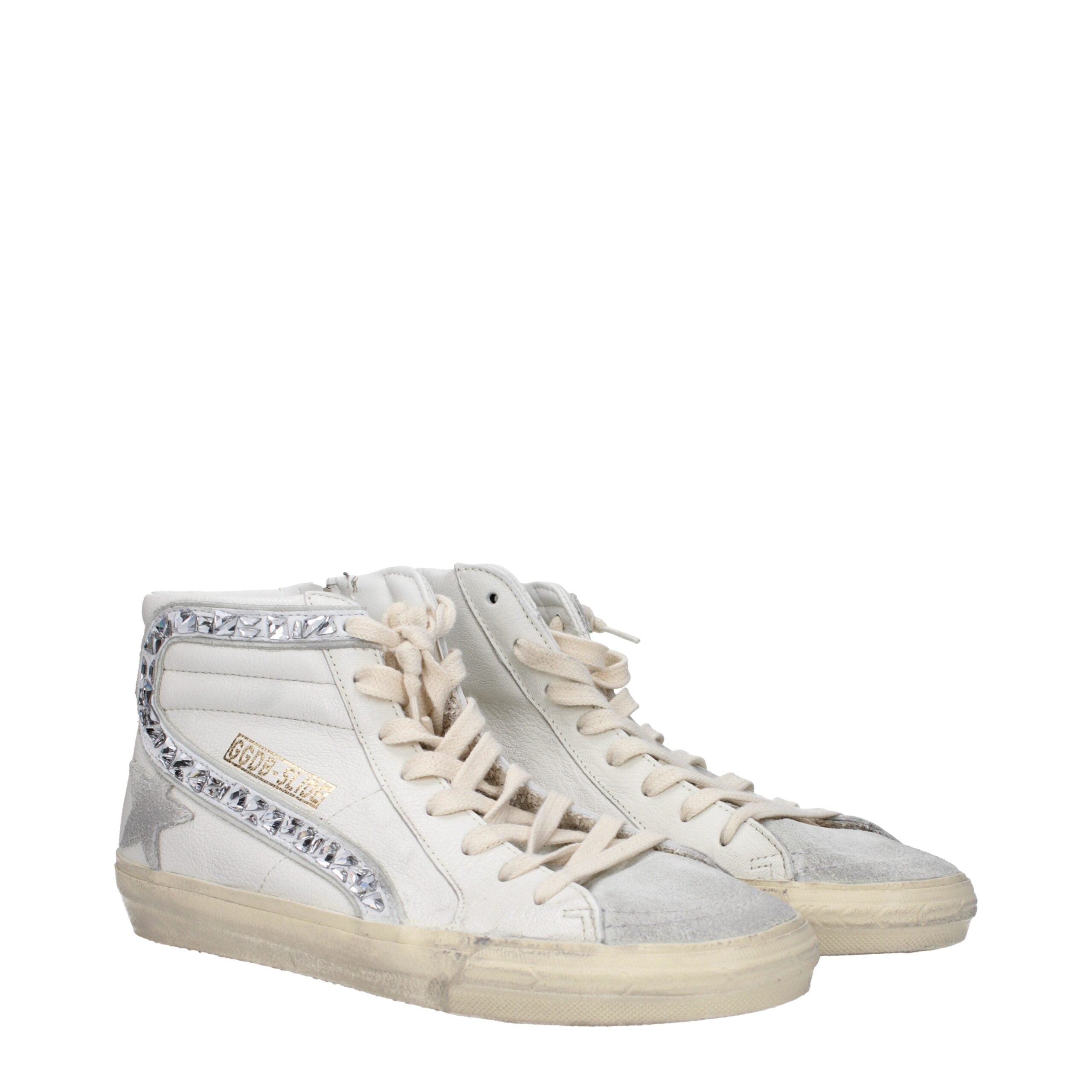 Golden Goose High-Top-Sneaker aus weißem Leder