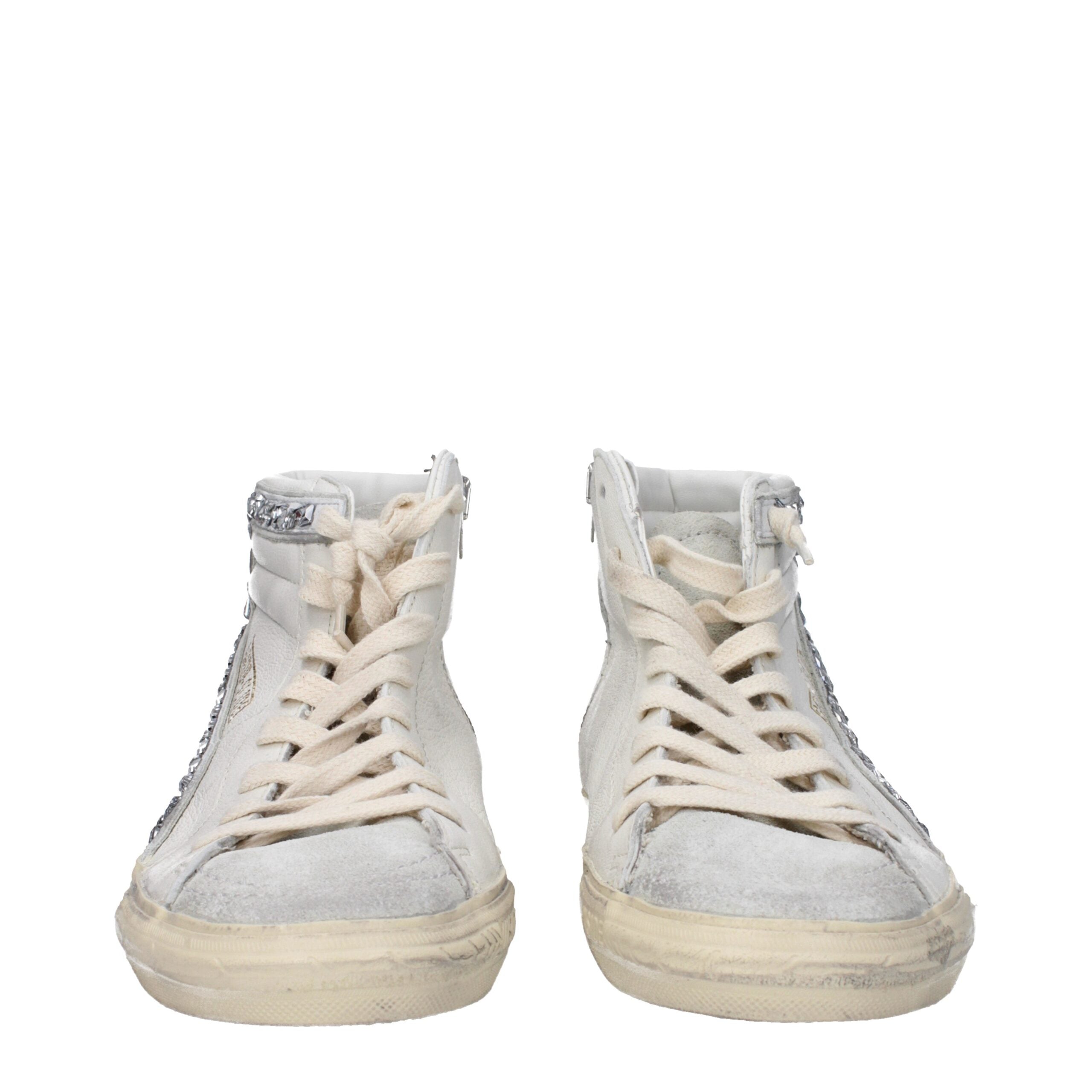 Golden Goose High-Top-Sneaker aus weißem Leder