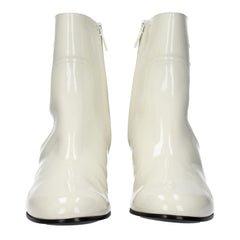 Celine Beige Leren Enkellaarsjes