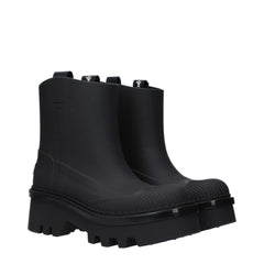 Chloé Schwarze Ankle Boots aus Baumwolle