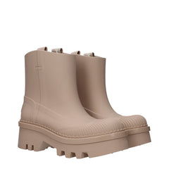 Chloé Ankle Boots aus rosafarbener Baumwolle