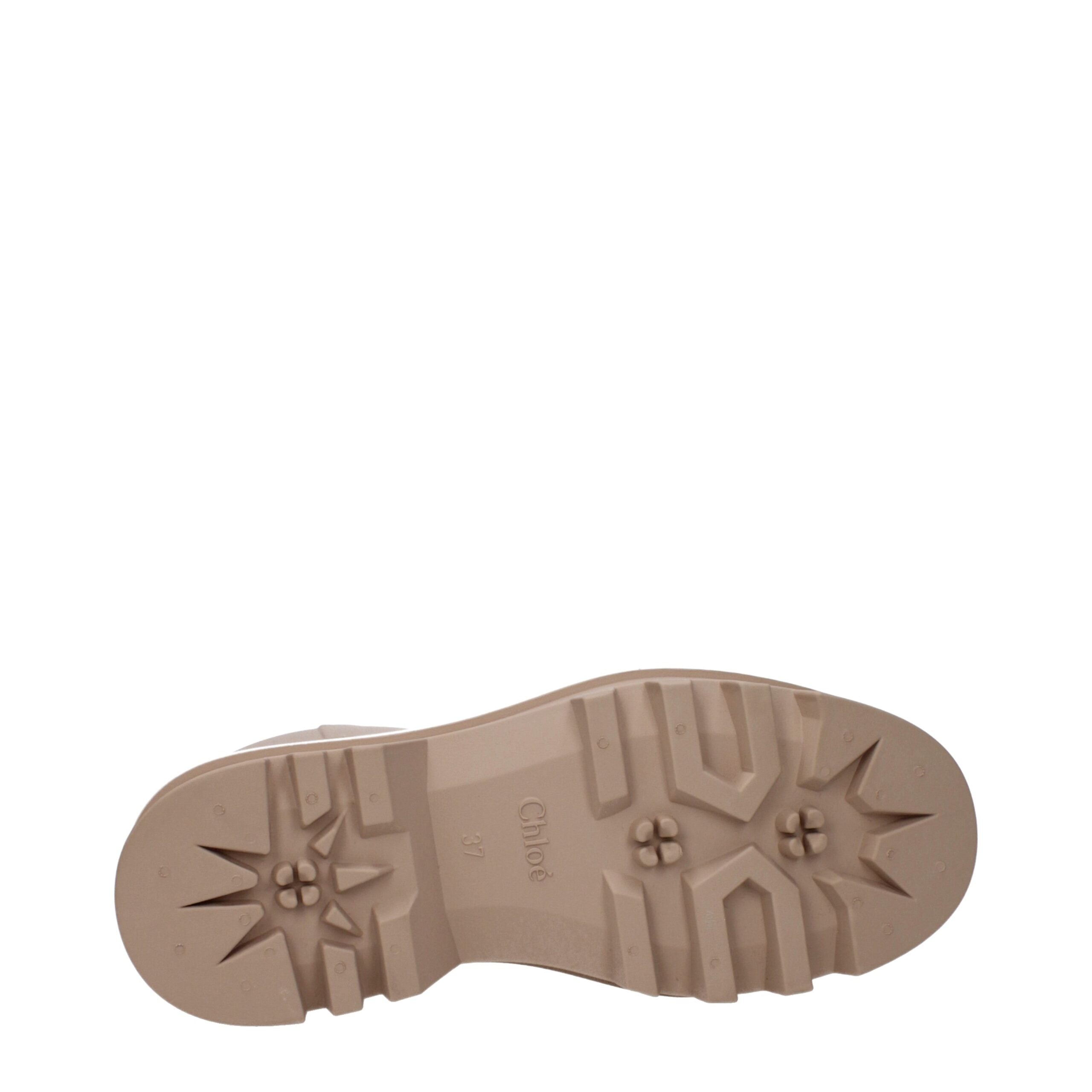 Chloé Ankle Boots aus rosafarbener Baumwolle