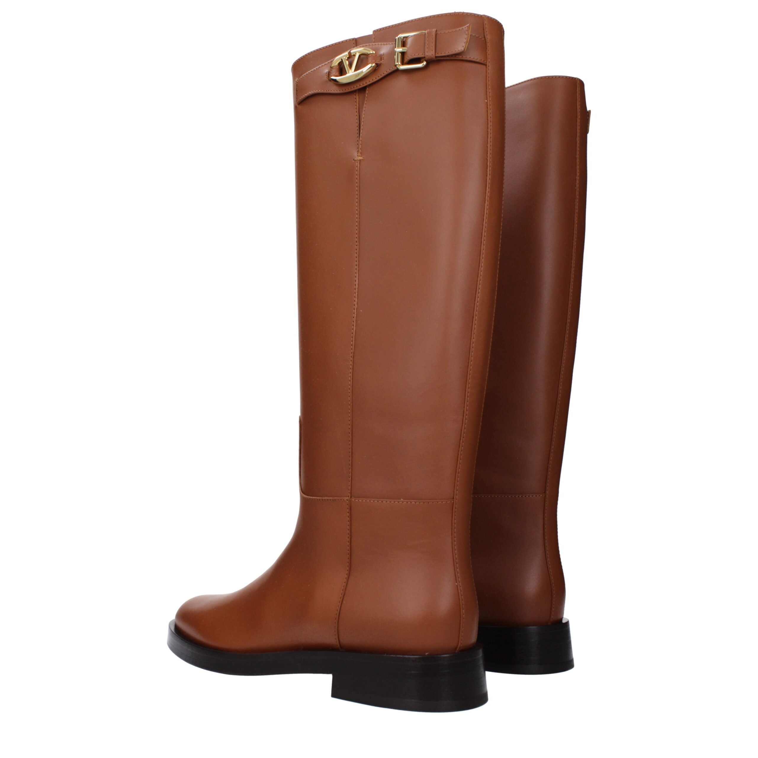 Valentino Garavani Braune Lederstiefel