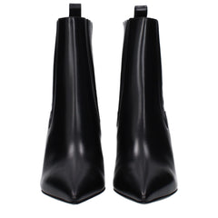 Valentino Garavani Schwarze Leder-Stiefeletten