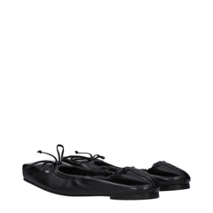 Jacquemus Zwarte Leren Ballerina's