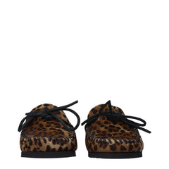 Isabel Marant Braune Slipper aus Rosshaar
